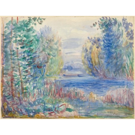  Obraz na płótnie 50x40cm Pierre-Auguste Renoir Krajobraz rzeczny