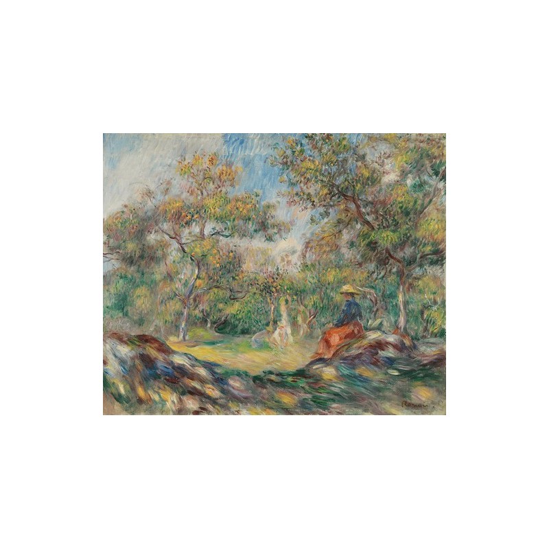  Obraz na płótnie 50x40cm Pierre-Auguste Renoir Kobieta w pejzażu