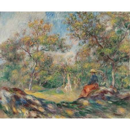  Obraz na płótnie 50x40cm Pierre-Auguste Renoir Kobieta w pejzażu