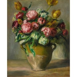  Obraz na płótnie 50x60cm Pierre-Auguste Renoir Wazon z piwoniami