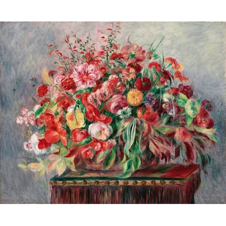  Obraz na płótnie 50x40cm Pierre-Auguste Renoir Kosz kwiatów
