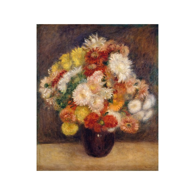  Obraz na płótnie 50x60cm Pierre-Auguste Renoir Bukiet chryzantem