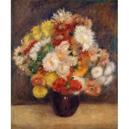  Obraz na płótnie 50x60cm Pierre-Auguste Renoir Bukiet chryzantem