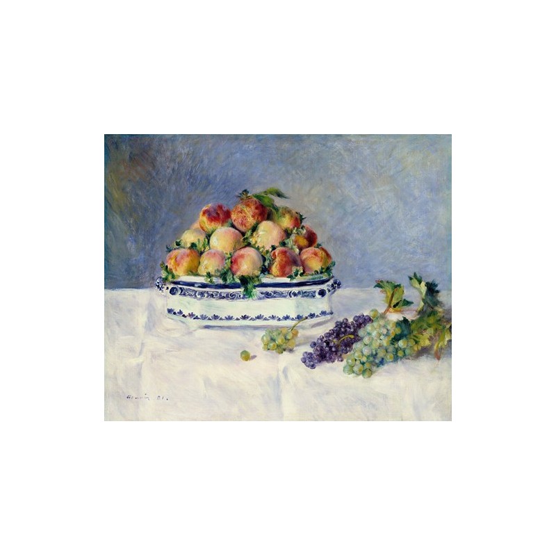  Obraz na płótnie 50x40cm Pierre-Auguste Renoir Martwa natura z brzoskwiniami