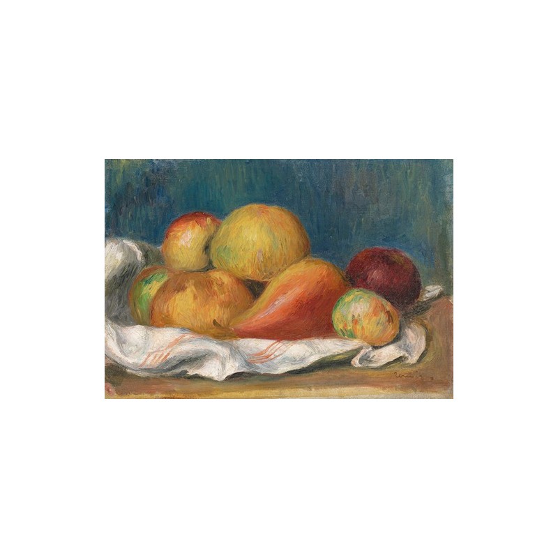  Obraz na płótnie 50x35cm Pierre-Auguste Renoir Martwa natura z jabłkami i gruszką