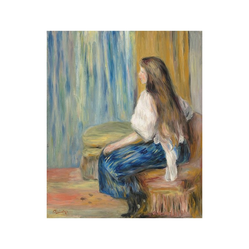 Obraz na płótnie 50x60cm Pierre-Auguste Renoir Kobieta siedząca bokiem