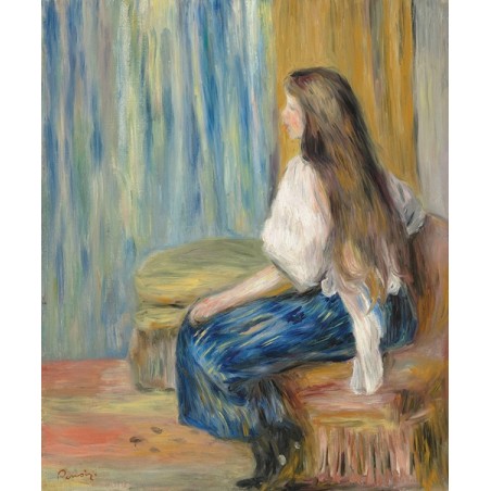  Obraz na płótnie 50x60cm Pierre-Auguste Renoir Kobieta siedząca bokiem