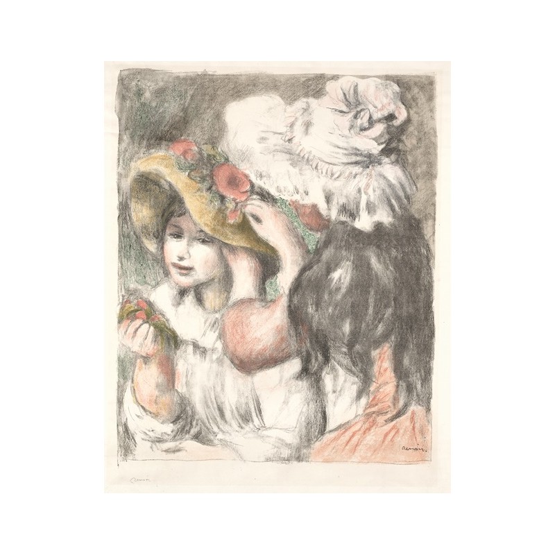  Obraz na płótnie 50x60cm Pierre-Auguste Renoir Upinanie kapelusza
