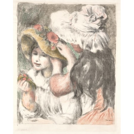  Obraz na płótnie 50x60cm Pierre-Auguste Renoir Upinanie kapelusza