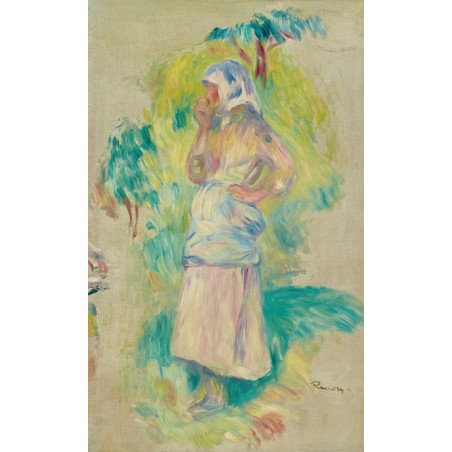  Obraz na płótnie 50x80cm Pierre-Auguste Renoir Młoda wieśniaczka jedząca jabłko