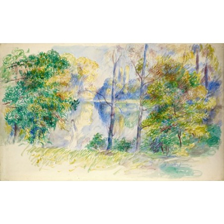  Obraz na płótnie 50x30cm Pierre-Auguste Renoir Widok na park
