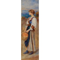  Obraz na płótnie 50x160cm Pierre-Auguste Renoir Dziewczyna z koszem pomarańczy
