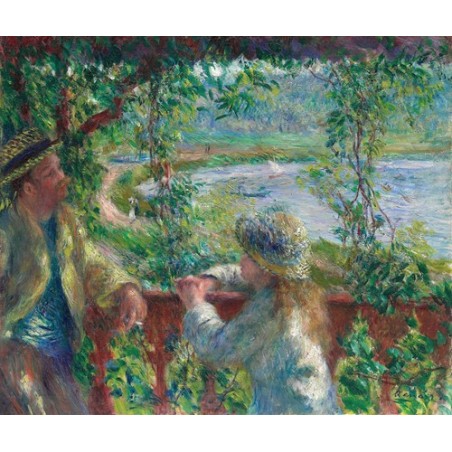  Obraz na płótnie 50x40cm Pierre-Auguste Renoir Nad jeziorem