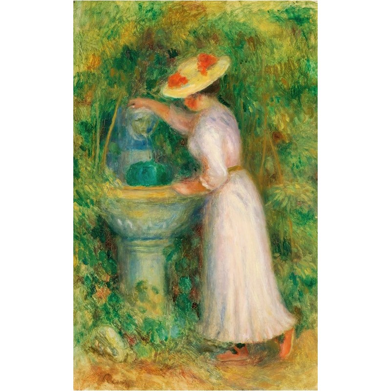  Obraz na płótnie 50x80cm Pierre-Auguste Renoir Młoda dziewczyna przy fontannie