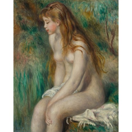  Obraz na płótnie 50x60cm Pierre-Auguste Renoir Dziewczyna podczas kąpieli