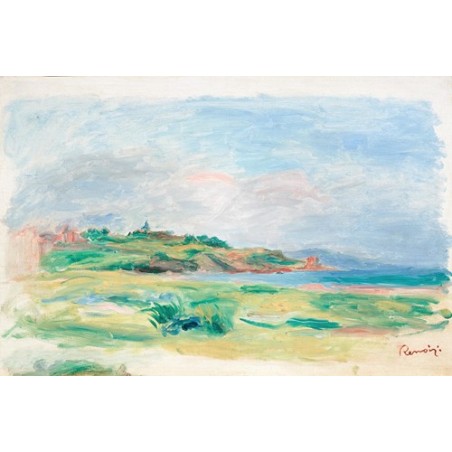  Obraz na płótnie 50x35cm Pierre-Auguste Renoir Zatoka morze zielone klify