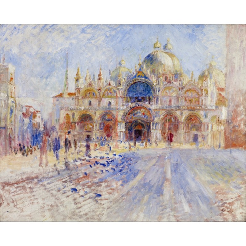  Obraz na płótnie 100x80cm Pierre-Auguste Renoir Plac św. Marka w Wenecji