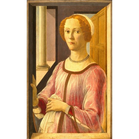  Obraz na płótnie 50x80cm Sandro Botticelli Portret Smeraldy Bandinelli