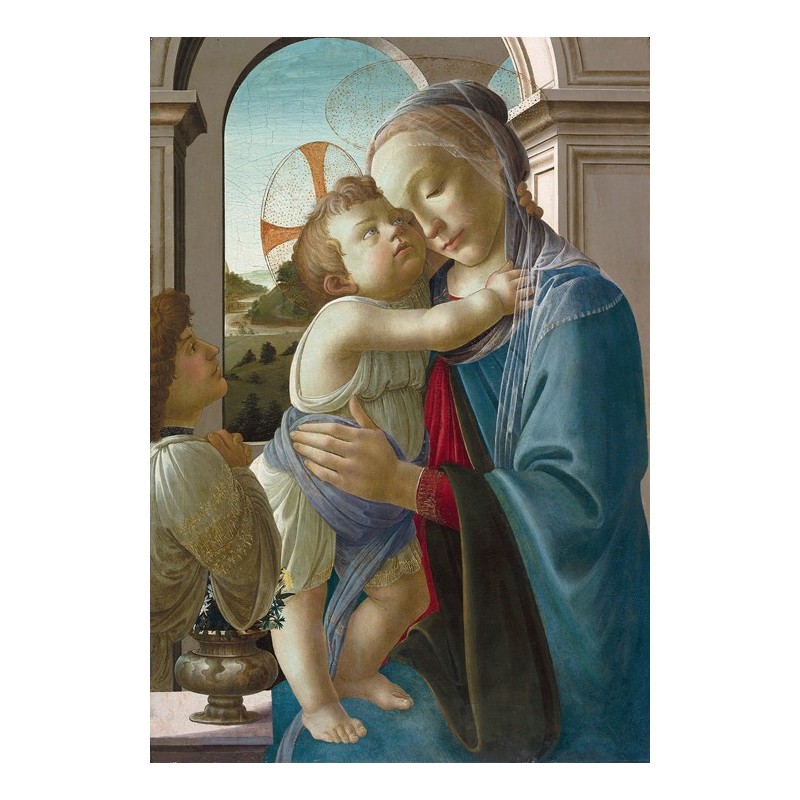  Obraz na płótnie 50x75cm Sandro Botticelli Madonna z Dzieciątkiem i aniołem