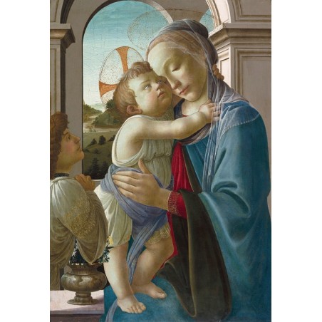  Obraz na płótnie 50x75cm Sandro Botticelli Madonna z Dzieciątkiem i aniołem