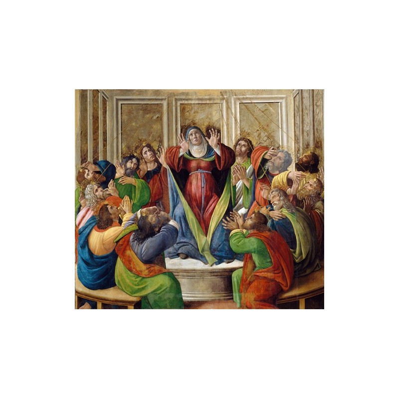  Obraz na płótnie 50x40cm Sandro Botticelli Zesłanie Ducha Świętego