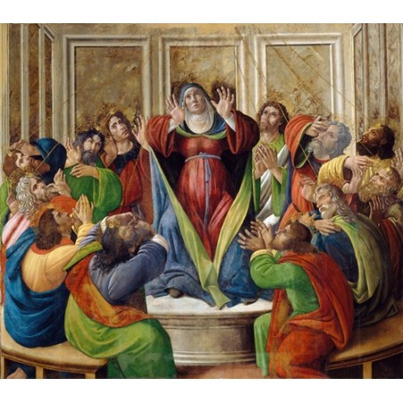  Obraz na płótnie 50x40cm Sandro Botticelli Zesłanie Ducha Świętego