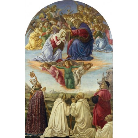  Obraz na płótnie 50x80cm Sandro Botticelli Koronacja Marii