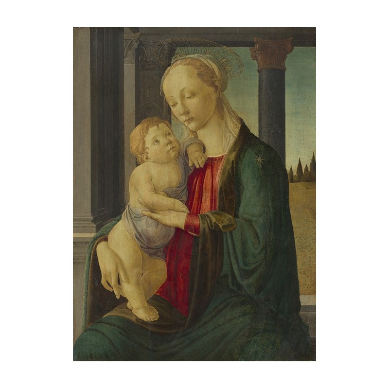  Obraz na płótnie 50x70cm Sandro Botticelli Madonna z Dzieciątkiem