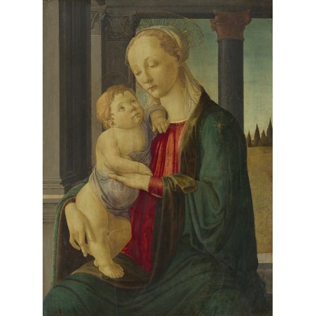  Obraz na płótnie 50x70cm Sandro Botticelli Madonna z Dzieciątkiem