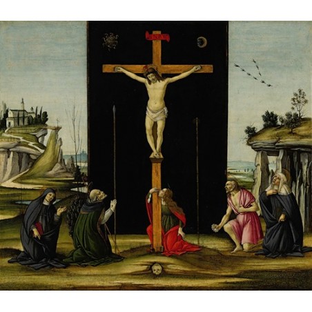  Obraz na płótnie 50x40cm Sandro Botticelli Chrystus na krzyżu