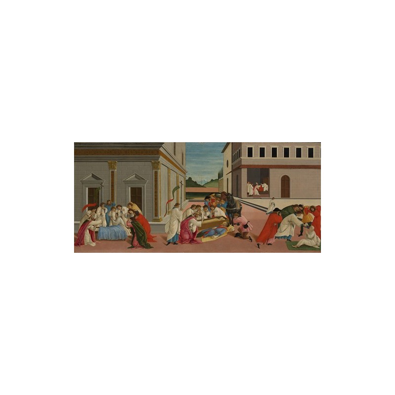  Obraz na płótnie 100x50cm Sandro Botticelli Trzy cuda świętego Zenobiusza