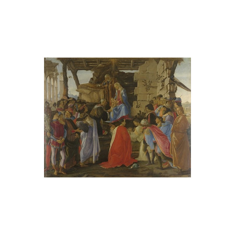  Obraz na płótnie 50x40cm Sandro Botticelli Pokłon Trzech Króli