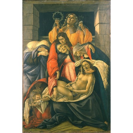  Obraz na płótnie 50x75cm Sandro Botticelli Opłakiwanie martwego Chrystusa