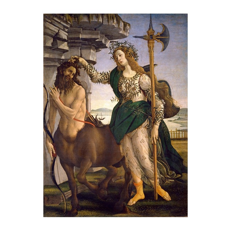 Obraz na płótnie 50x70cm Sandro Botticelli Pallas i centaur
