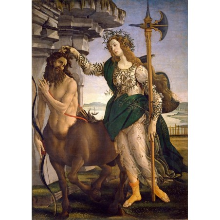  Obraz na płótnie 50x70cm Sandro Botticelli Pallas i centaur
