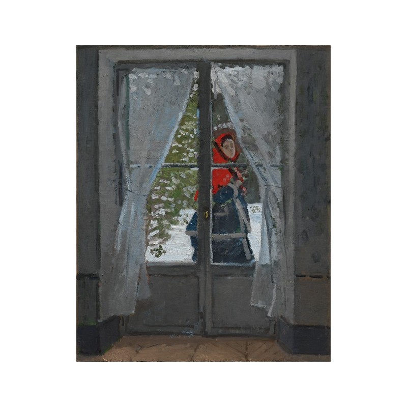  Obraz na płótnie 50x60cm Claude Monet Czerwona chusta