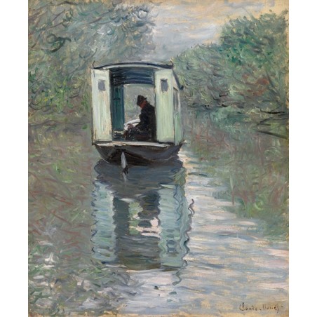  Obraz na płótnie 50x60cm Claude Monet Łódź pracownia