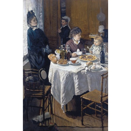  Obraz na płótnie 50x75cm Claude Monet Obiad