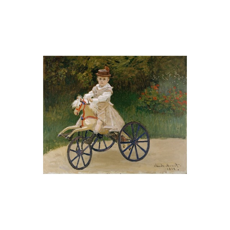  Obraz na płótnie 50x40cm Claude Monet Jean Monet na drewnianym koniku