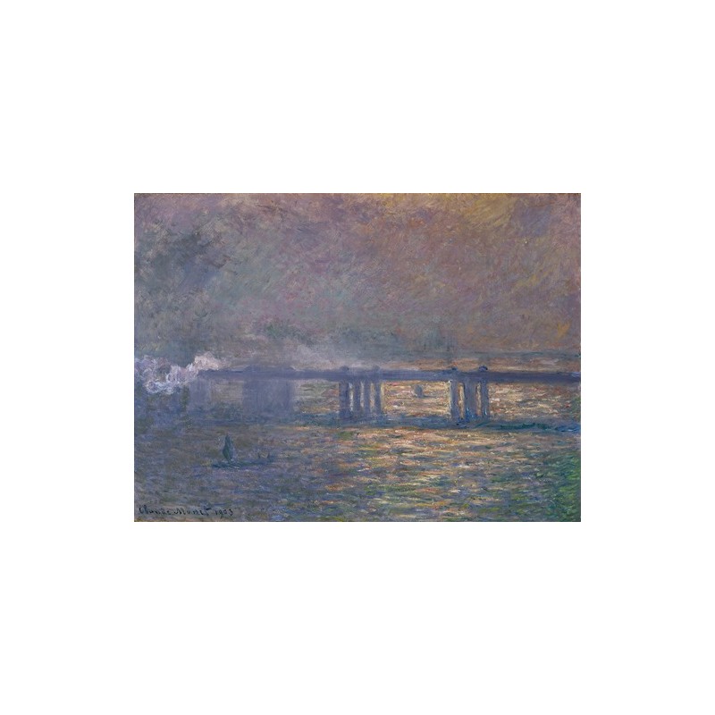  Obraz na płótnie 50x35cm Claude Monet Most Charing Cross
