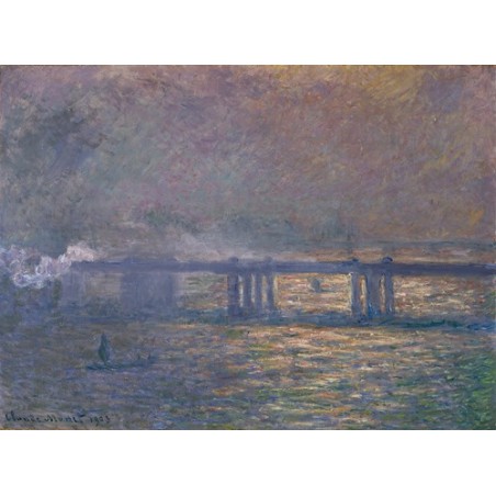  Obraz na płótnie 50x35cm Claude Monet Most Charing Cross