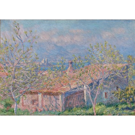  Obraz na płótnie 50x35cm Claude Monet Dom ogrodnika w Antibes