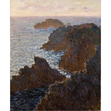  Obraz na płótnie 50x60cm Claude Monet Skały na Belle-Île