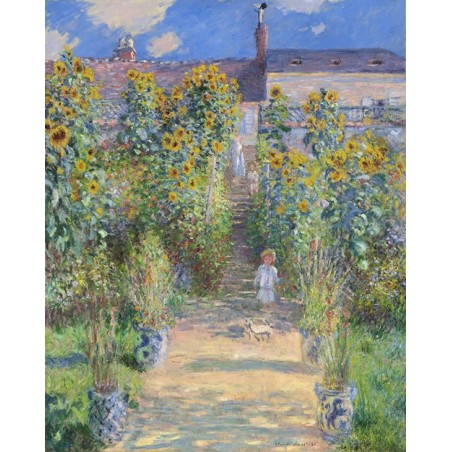  Obraz na płótnie 50x60cm Claude Monet Ogród artysty w Vétheuil