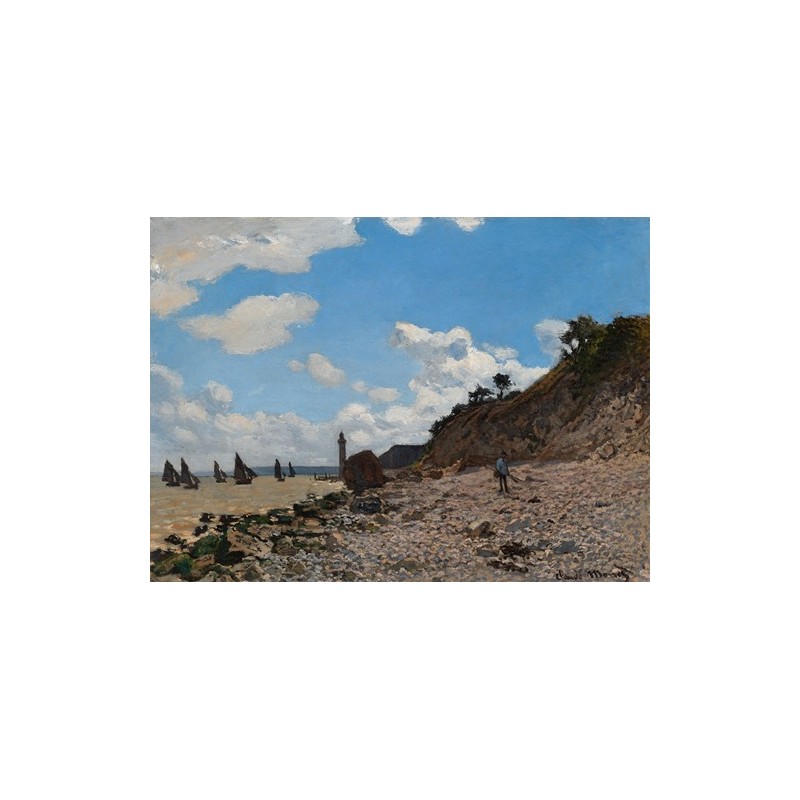  Obraz na płótnie 50x35cm Claude Monet Plaża w Honfleur