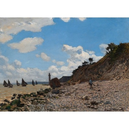  Obraz na płótnie 50x35cm Claude Monet Plaża w Honfleur