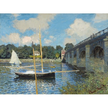  Obraz na płótnie 50x35cm Claude Monet Most w Argenteuil