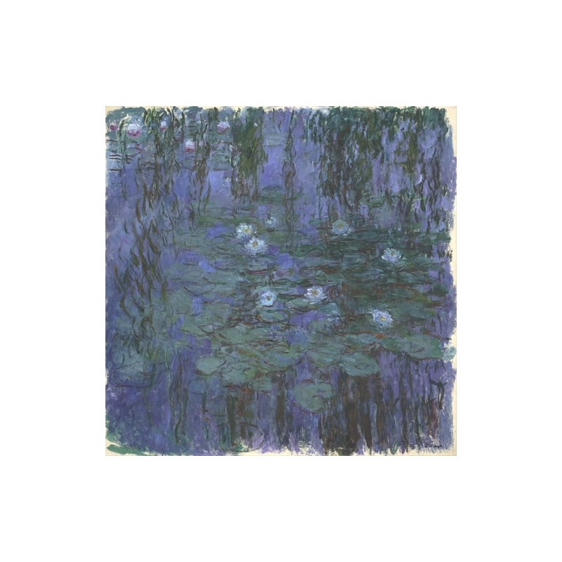  Obraz na płótnie 50x50cm Claude Monet Błękitne lilie wodne