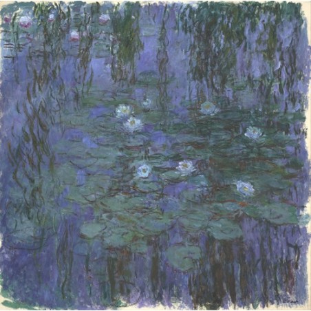  Obraz na płótnie 50x50cm Claude Monet Błękitne lilie wodne
