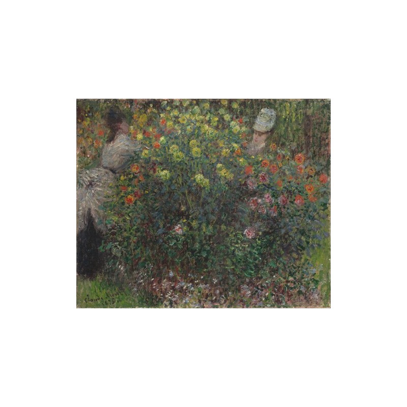  Obraz na płótnie 50x40cm Claude Monet Damy wśród kwiatów